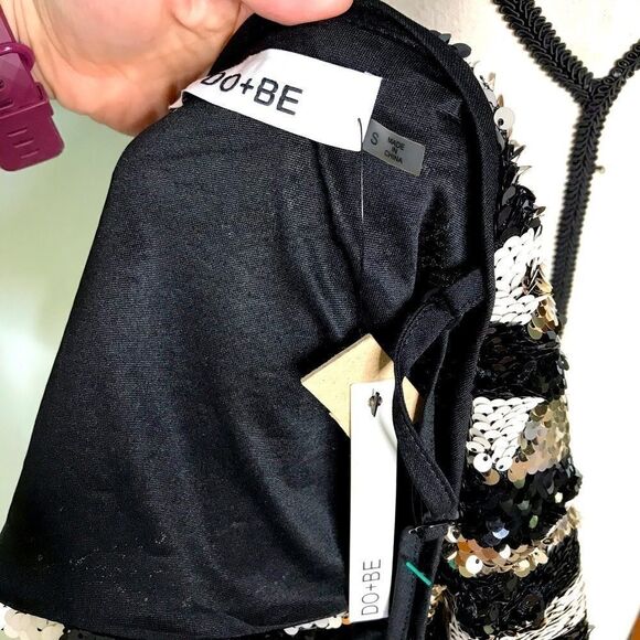 Beautiful & Sexy NWT Sequin Crop Top - Picture 4 of 9